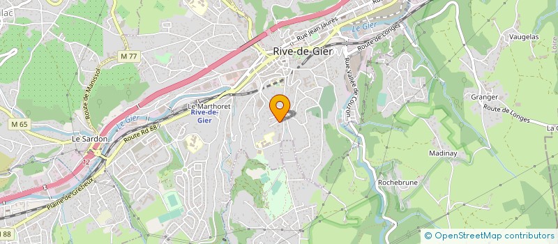 localisation de l'entreprise MONSIEUR JEROME BROUILLAT à RIVE-DE-GIER
