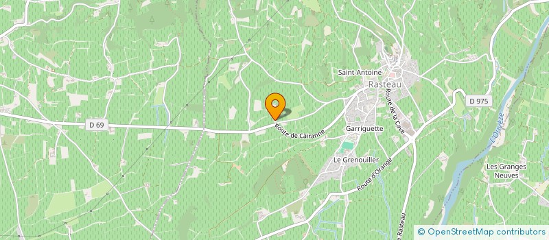 localisation de l'entreprise MONSIEUR JEROME BRUN  RASTEAU