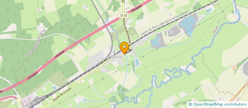 localisation de l'entreprise MONSIEUR JEROME BRUNEAU  BEILLE