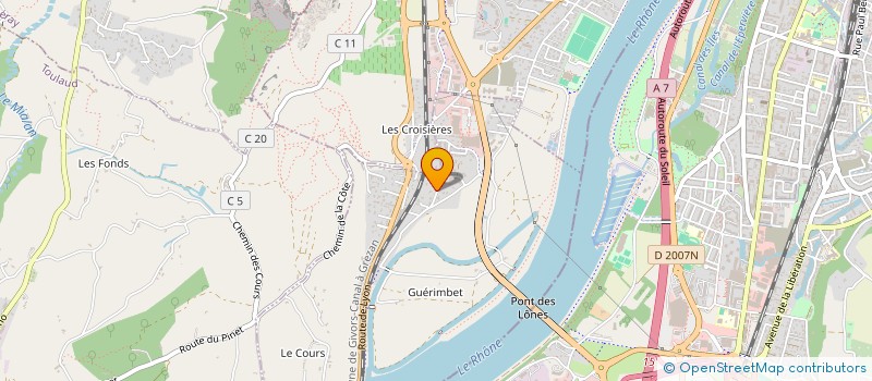 localisation de l'entreprise MONSIEUR JEROME BRUNEL  SOYONS