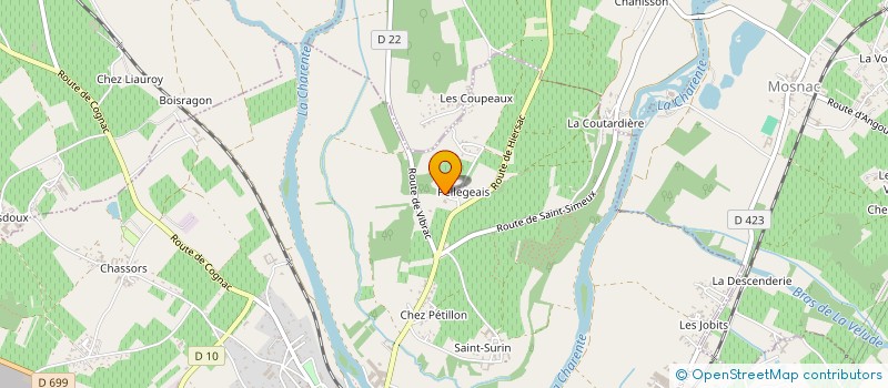 localisation de l'entreprise MONSIEUR JEROME BRUNETEAU à CHATEAUNEUF-SUR-CHARENTE