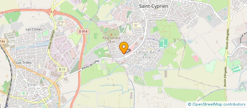 localisation de l'entreprise MONSIEUR JEROME BURESI  LATOUR-BAS-ELNE