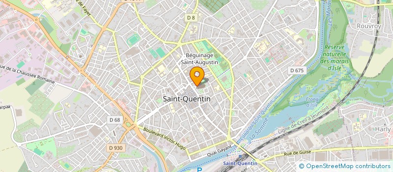localisation de l'entreprise MONSIEUR JEROME BURGEON à SAINT-QUENTIN