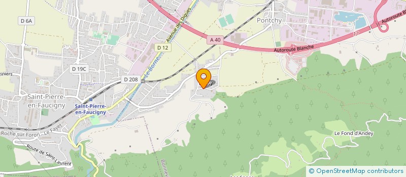 localisation de l'entreprise MONSIEUR JEROME BURTEY  BONNEVILLE