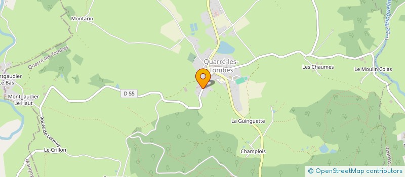 localisation de l'entreprise MONSIEUR JEROME BUSSY  QUARRE-LES-TOMBES