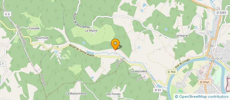 localisation de l'entreprise MONSIEUR JEROME CADET  LE BUGUE