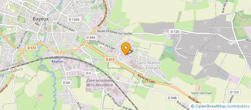 localisation de l'entreprise MONSIEUR JEROME CAEROU  BAYEUX