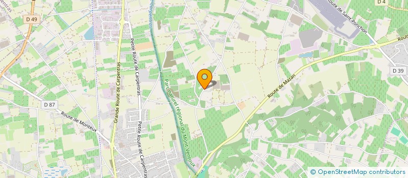 localisation de l'entreprise MONSIEUR JEROME CAGNON  PERNES-LES-FONTAINES