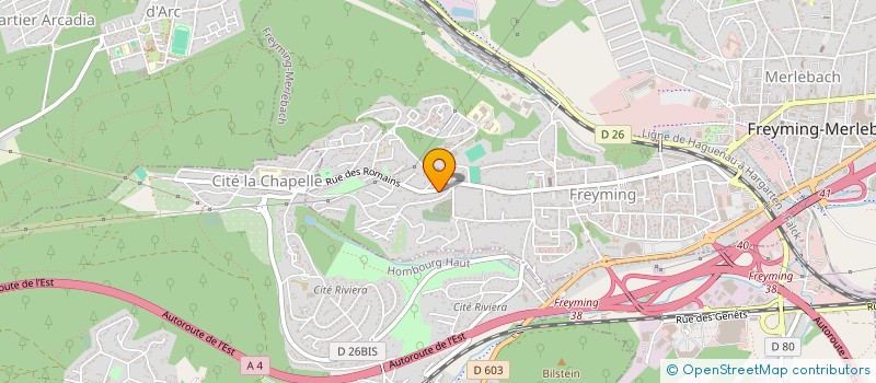 localisation de l'entreprise MONSIEUR JEROME CAILLE L'ETIENNE  FREYMING-MERLEBACH