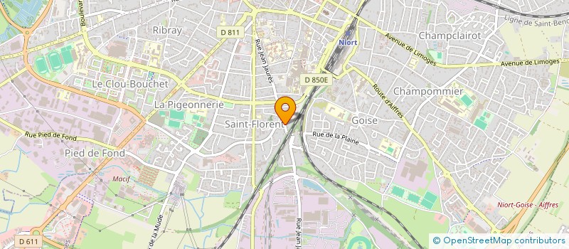 localisation de l'entreprise MONSIEUR JEROME CAILLET  NIORT