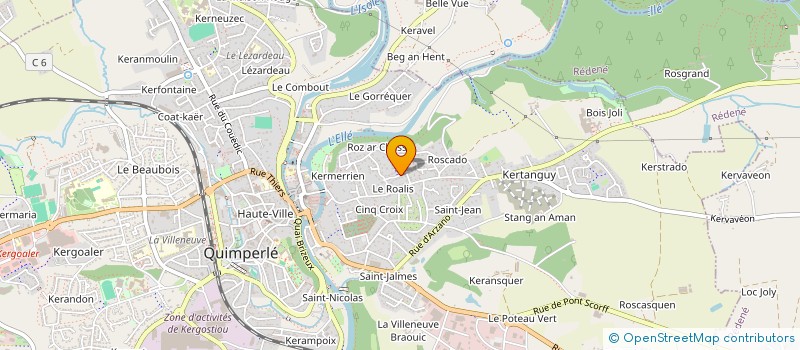 localisation de l'entreprise MONSIEUR JEROME CAILLIBOT  QUIMPERLE