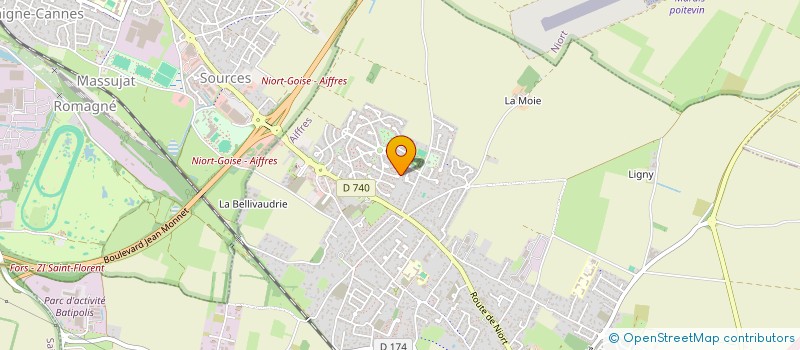 localisation de l'entreprise MONSIEUR JEROME CAILLON  AIFFRES