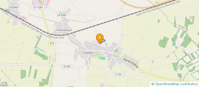 localisation de l'entreprise MONSIEUR JEROME CALANDREAU  LE THOU