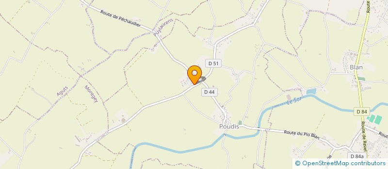 localisation de l'entreprise MONSIEUR JEROME CALASTRENC  POUDIS