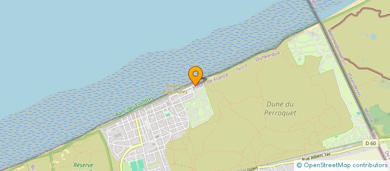 localisation de l'entreprise MONSIEUR JEROME CAMART  BRAY-DUNES