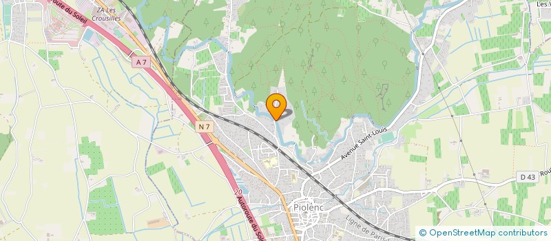 localisation de l'entreprise MONSIEUR JEROME CAMELEYRE  PIOLENC