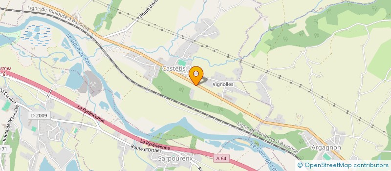 localisation de l'entreprise MONSIEUR JEROME CAMGRAND-DESSUS  CASTETIS