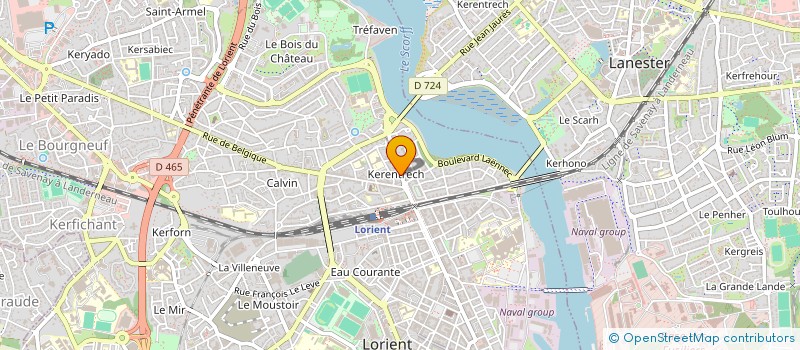localisation de l'entreprise MONSIEUR JEROME CAMUS  LORIENT