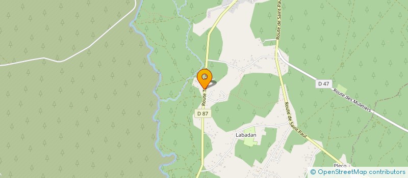 localisation de l'entreprise MONSIEUR JEROME CANCIANI  SAINTE-EULALIE-EN-BORN