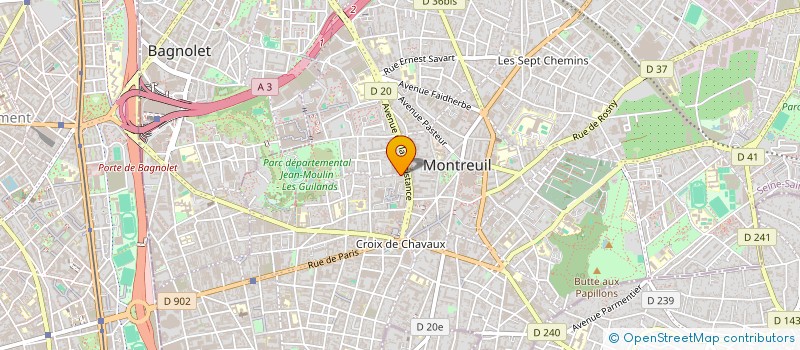 localisation de l'entreprise MONSIEUR JEROME CANIPEL à MONTREUIL
