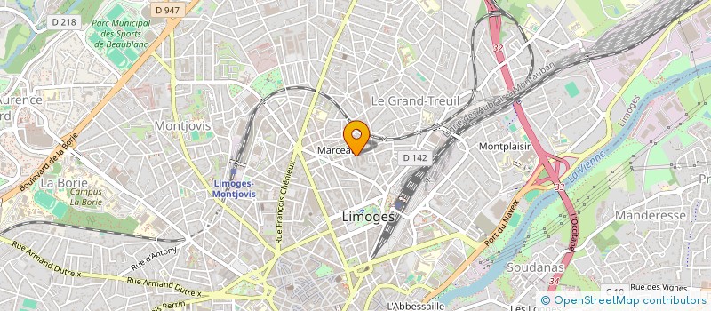 localisation de l'entreprise MONSIEUR JEROME CANO à LIMOGES