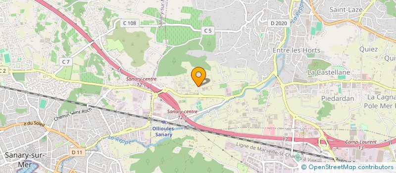 localisation de l'entreprise MONSIEUR JEROME CANOLLE à OLLIOULES