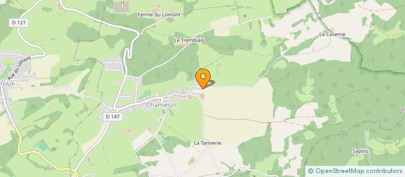 localisation de l'entreprise MONSIEUR JEROME CANTIN  CHAMESOL