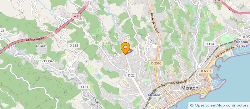 localisation de l'entreprise MONSIEUR JEROME CAPEFIGUE  MENTON