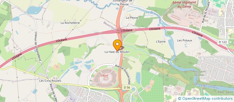 localisation de l'entreprise MONSIEUR JEROME CARRE  SAINT-LEGER-DE-LINIERES