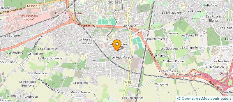 localisation de l'entreprise MONSIEUR JEROME CARRE  JOUE-LES-TOURS