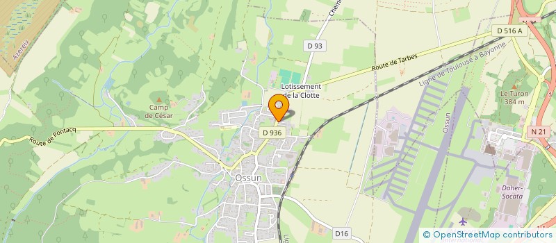 localisation de l'entreprise MONSIEUR JEROME CARRERE  OSSUN