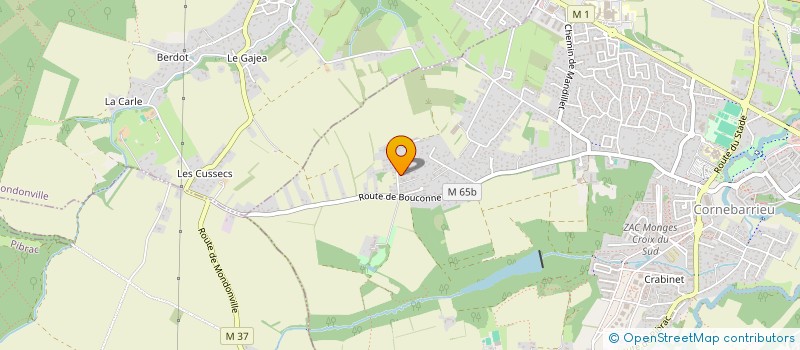 localisation de l'entreprise MONSIEUR JEROME CARTIER  CORNEBARRIEU