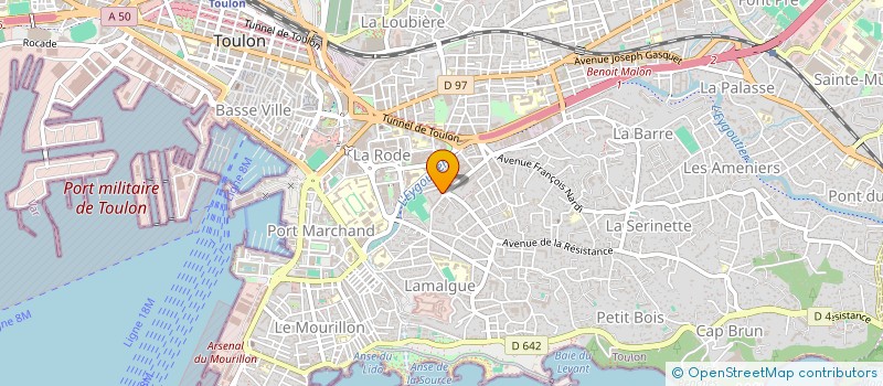 localisation de l'entreprise MONSIEUR JEROME CASANOVA  TOULON