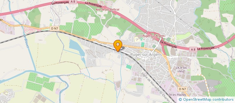 localisation de l'entreprise MONSIEUR JEROME CASANOVA  PUGET-SUR-ARGENS