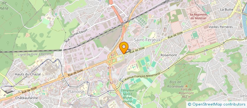 localisation de l'entreprise MONSIEUR JEROME CASAS  BESANCON