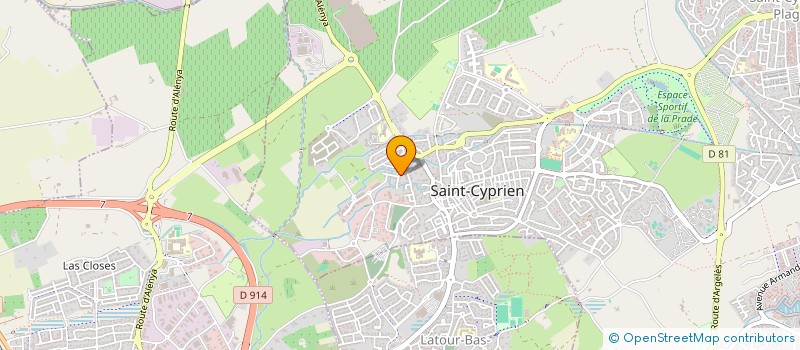 localisation de l'entreprise MONSIEUR JEROME CASENOVE à SAINT-CYPRIEN