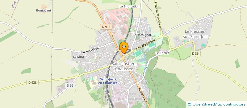 localisation de l'entreprise MONSIEUR JEROME CASTEL  ST JUST EN CHAUSSEE