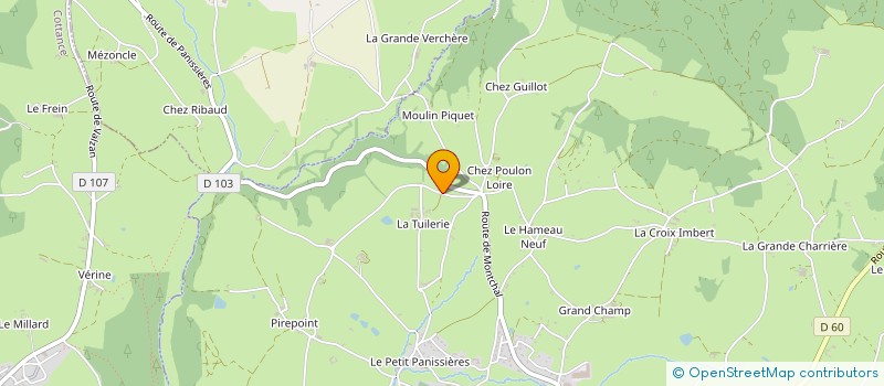 localisation de l'entreprise MONSIEUR JEROME CATERIN  ESSERTINES-EN-DONZY