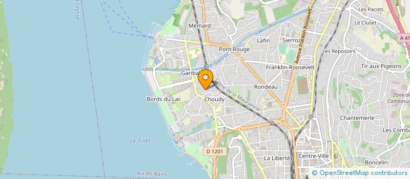 localisation de l'entreprise MONSIEUR JEROME CATHELIN  AIX-LES-BAINS