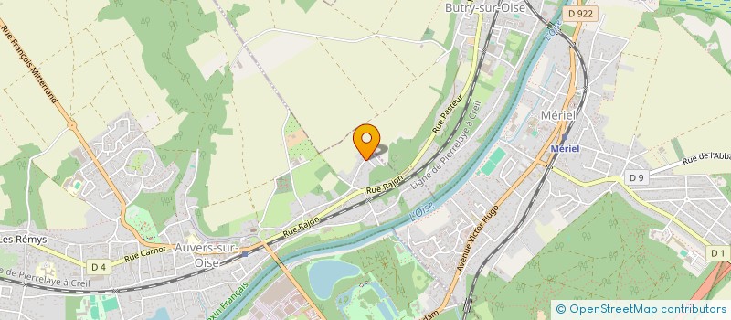 localisation de l'entreprise MONSIEUR JEROME CATHERINE  AUVERS-SUR-OISE