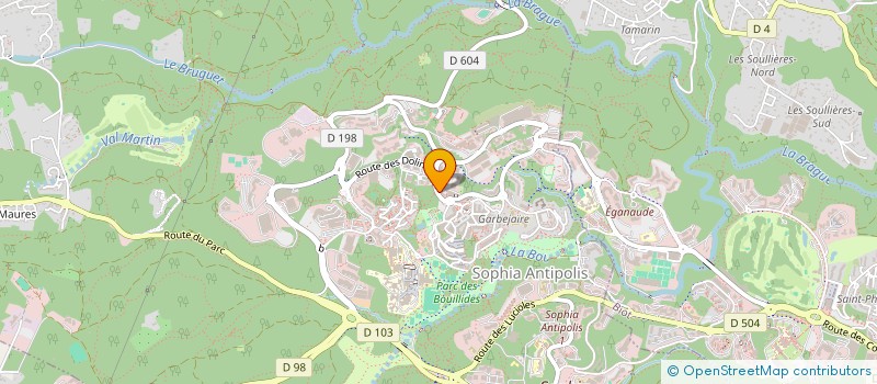 localisation de l'entreprise MONSIEUR JEROME CAULLET  VALBONNE