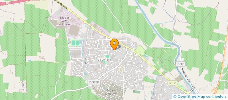 localisation de l'entreprise MONSIEUR JEROME CAUSSE  SAUVIAN