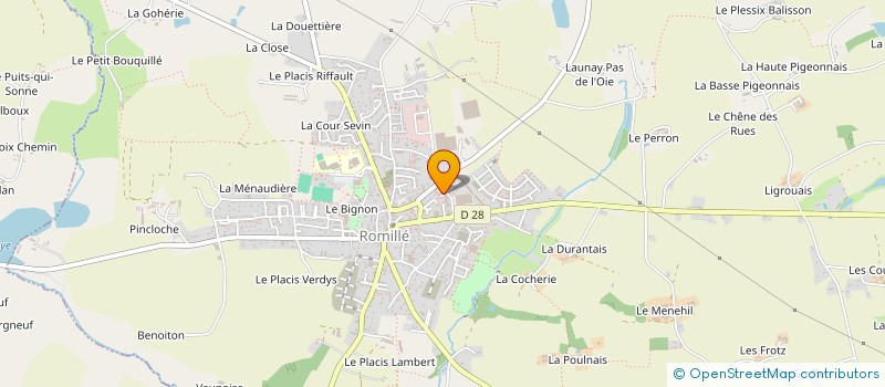 localisation de l'entreprise MONSIEUR JEROME CAUX  ROMILLE