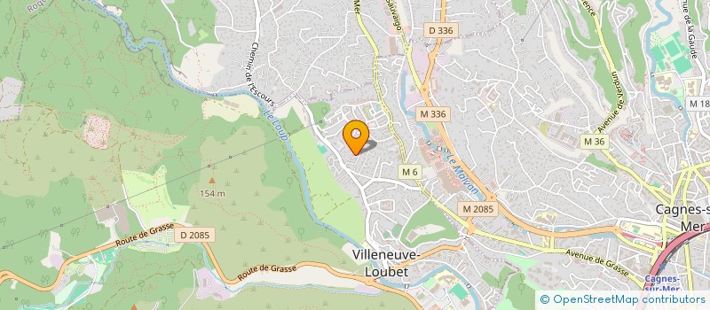 localisation de l'entreprise MONSIEUR JEROME CAVALLIN  VILLENEUVE-LOUBET