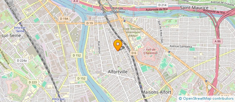 localisation de l'entreprise MONSIEUR JEROME CAYET  ALFORTVILLE