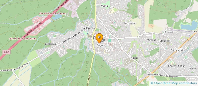 localisation de l'entreprise MONSIEUR JEROME CAZEAUX  CESTAS