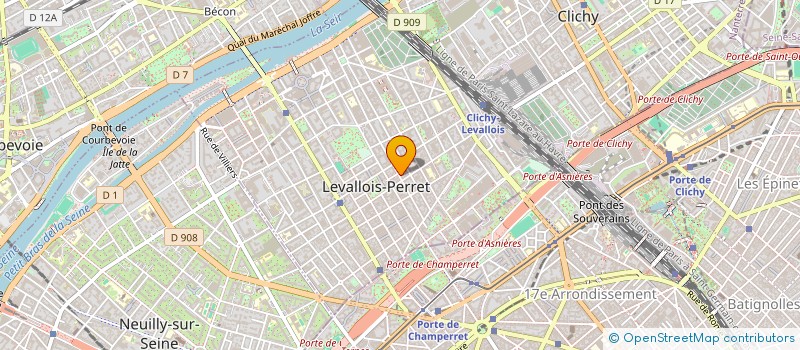 localisation de l'entreprise MONSIEUR JEROME CELIE à LEVALLOIS-PERRET