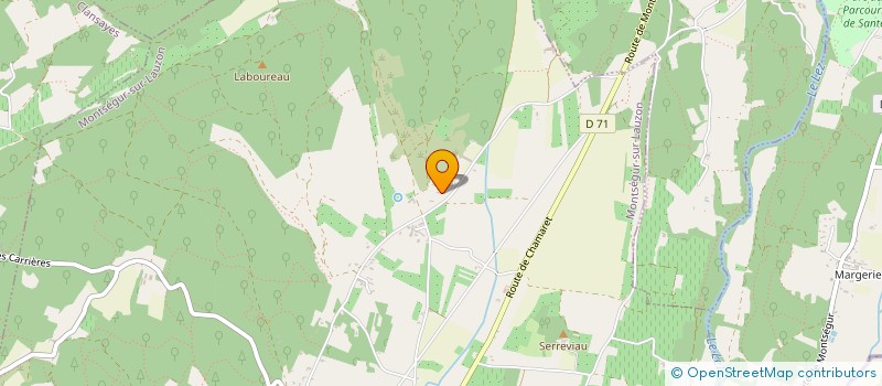 localisation de l'entreprise MONSIEUR JEROME CHABANNES  MONTSEGUR-SUR-LAUZON