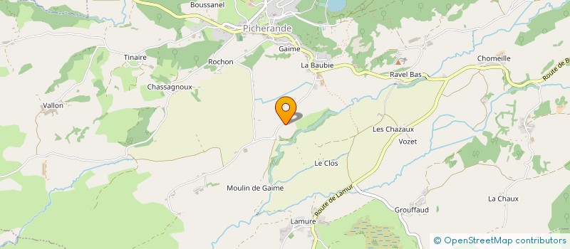 localisation de l'entreprise MONSIEUR JEROME CHABAUD à PICHERANDE