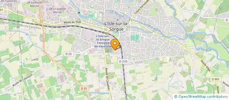 localisation de l'entreprise MONSIEUR JEROME CHABERT  L'ISLE-SUR-LA-SORGUE